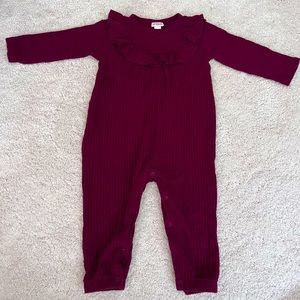 Cat and Jack Maroon Romper, Size 12 months